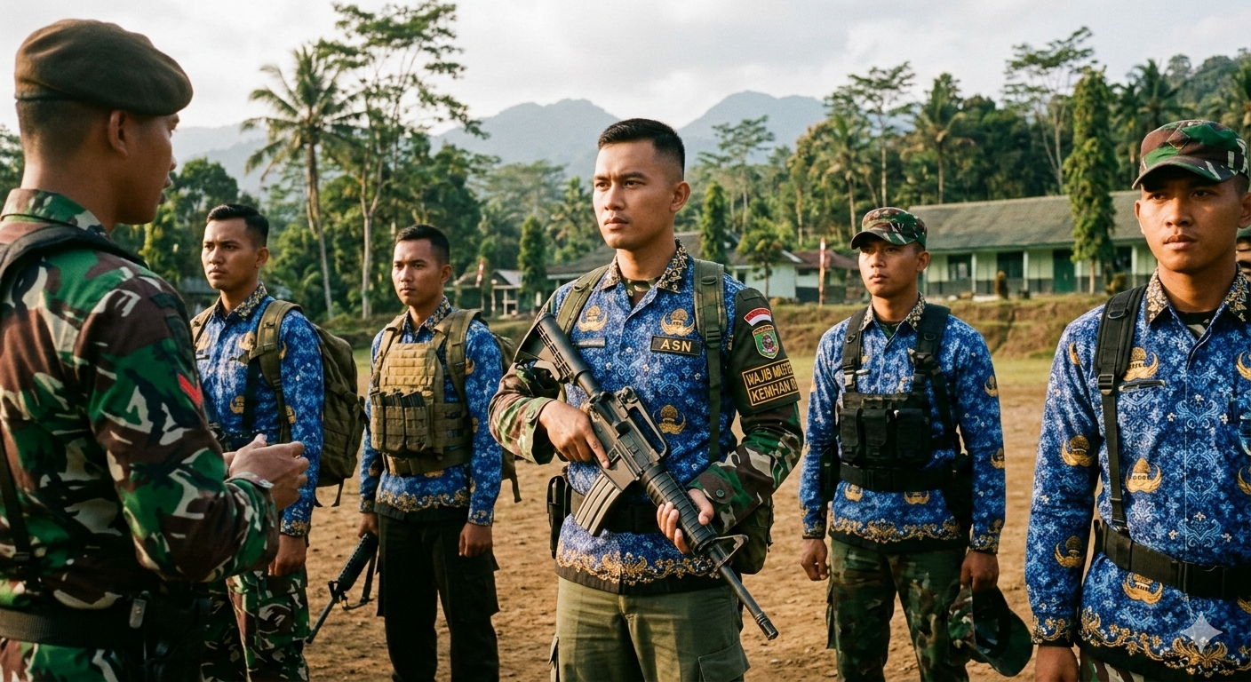 ASN Wajib Ikut Latihan Militer? Surat Menteri PANRB Picu Polemik Komcad 2026