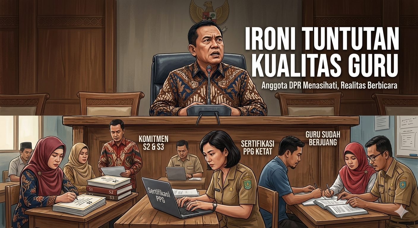 Ironi Tuntutan Kualitas Guru: Ketika Anggota DPR Dinilai 'Buta' Realitas Lapangan