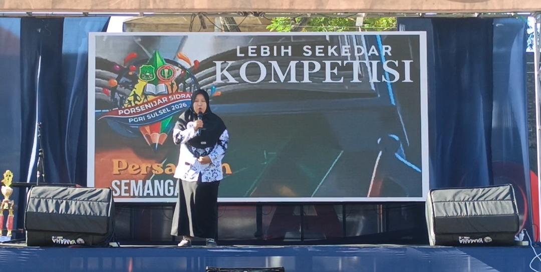 Penampilan Stand-Up Comedy PGRI Maros Hibur Penonton dengan Materi Pendidikan Karakter di Porsenijar PGRI Sulsel 2026