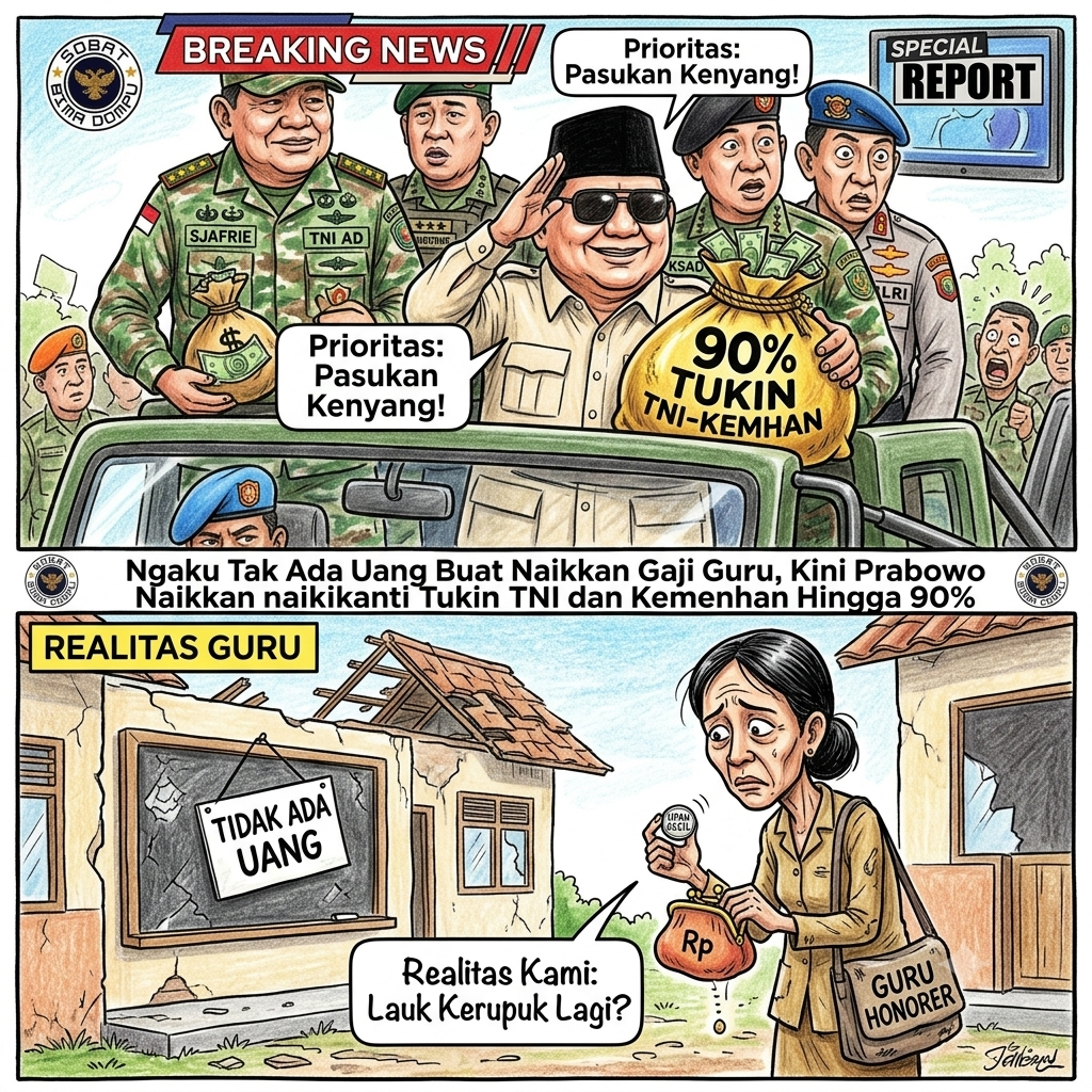 Tukin TNI dan Pegawai Kemhan Naik Hingga 90 Persen, Kebijakan Presiden Prabowo Menuai Sorotan Publik
