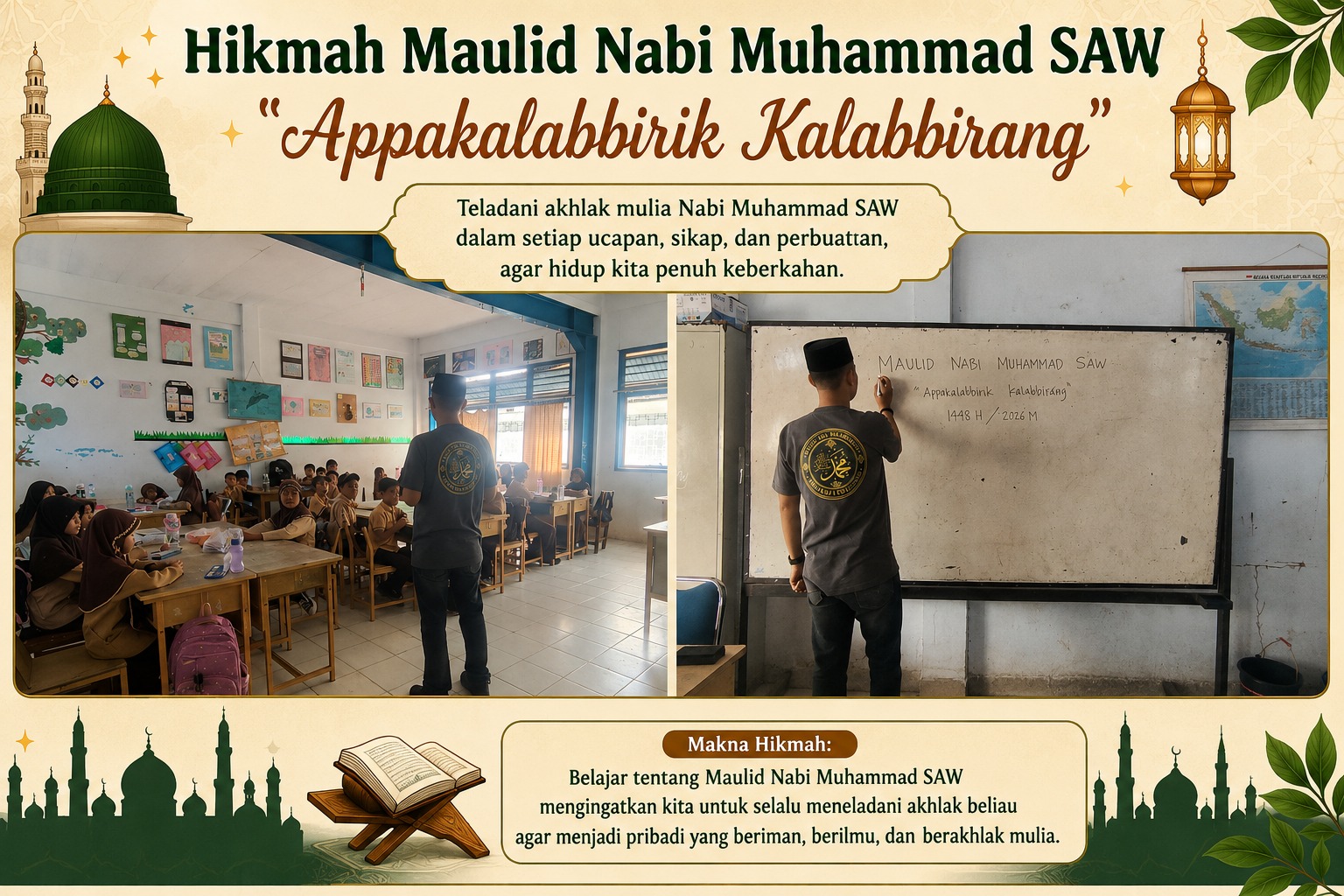 Peringatan Maulid Nabi Muhammad SAW di SDN 5 Barandasi: Telur Bumbu Warna, Solusi Pembelajaran Seni Rupa Berbasis Tradisi