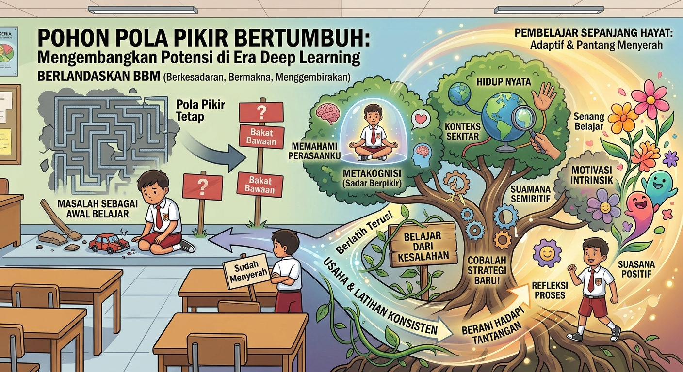 Mengenal Pola Pikir Bertumbuh: Kunci Pembentukan Karakter Pembelajar Tangguh di Sekolah